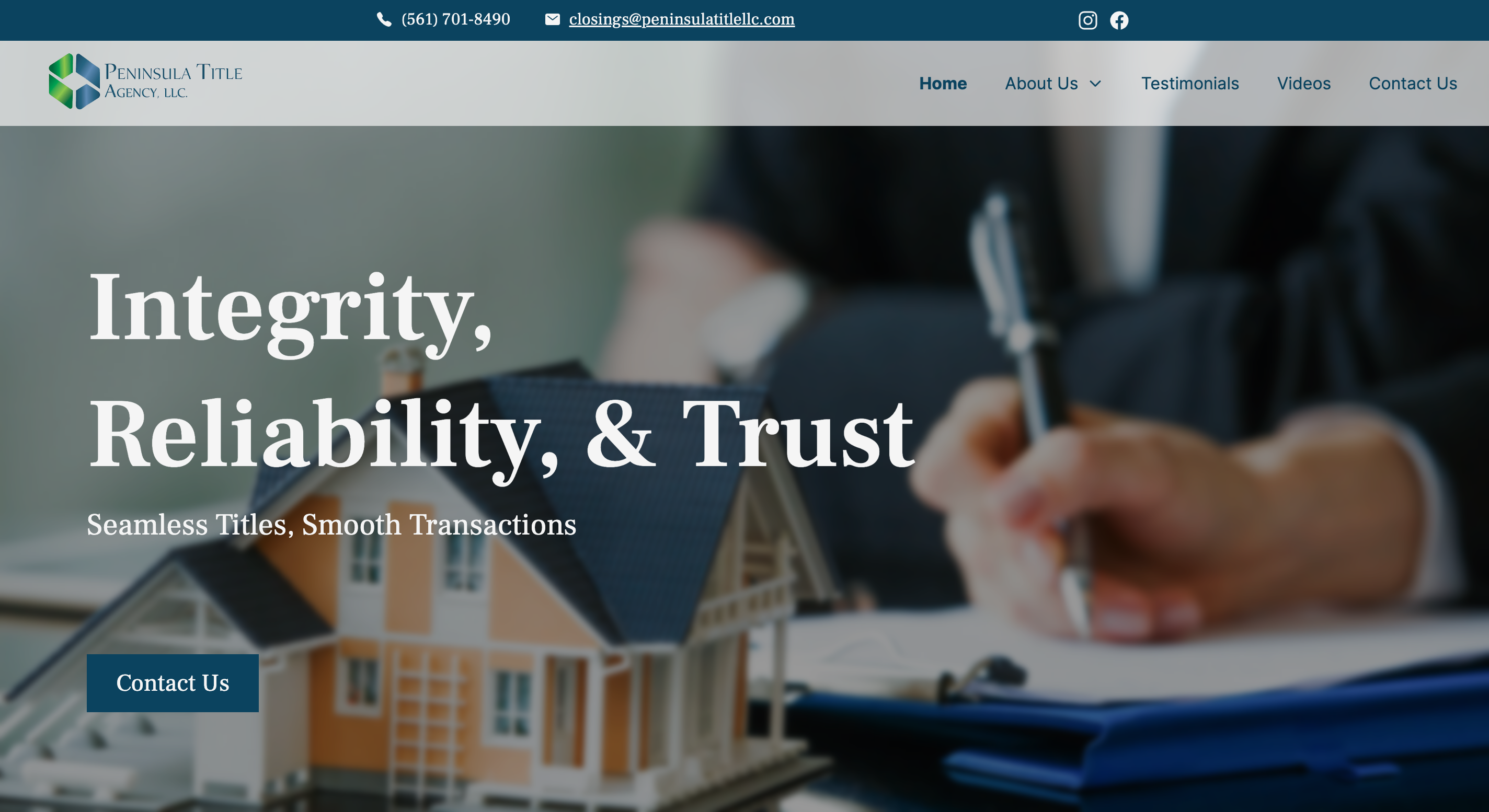 Screenshot of Peninsula Title